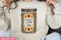 Today I Choose Joy PNG, Sunflower Quote Collection Clipar Product Image 3