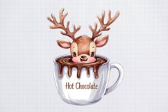 Hot chocolate Merry Christmas Sublimation PNG Product Image 2