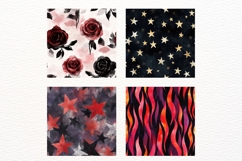 Rock and Roll Seamless Patterns, Gothic Punk Digital Paper Product Image 3