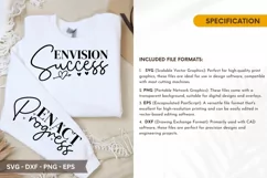 Envision success SVG - Mother's Day Sleeve T shirt Design Product Image 2