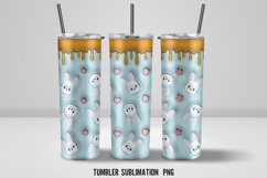 3D Happy Easter inflated 20 oz Tumbler Wrap Product Image 2