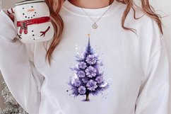 Lavender And Christmas Tree Sublimation Clipart Product Image 2