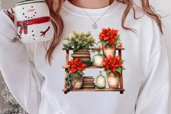 Christmas Houseplants Clipart Sublimation Product Image 2