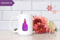 Hand Drawn Halloween Poison Bottle Illustration PNG Product Image 2