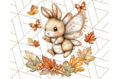 Fall Fairy Animal Clipart PNG, Woodland Creatures With Wings Product Image 2