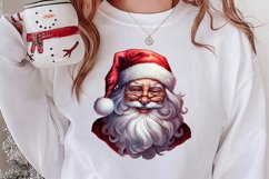 Vintage Black Santa Claus Sublimation Clipart, Santa PNG Product Image 2