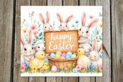 Watercolor Easter | 4 Skinny tumbler sublimation designs Product Image 2