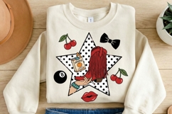 Retro Western Cowgirl Sublimation PNG Product Image 2