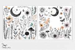 Boho Wildflowers Digital Paper Product Image 2