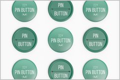 Pin Button Round Mockup - Top View Product Image 2