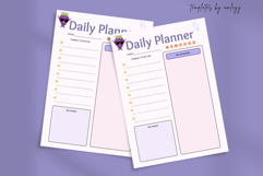 Cute Simple Daily Planner Template | Minimalist Aesthetic Ca Product Image 2