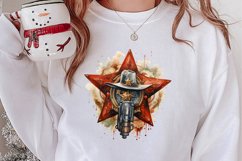Western Christmas Cowboy Clipart Sublimation, Christmas PNG Product Image 2