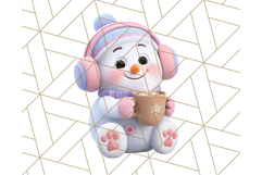 Adorable Snowman Character PNG Clipart Product Image 2