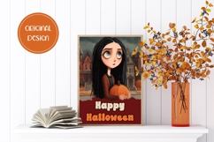 Happy Halloween Greeting Card, Kids Halloween Wall Art Product Image 2