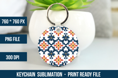 Mediterranean Pattern Keychain | Keychain Design Product Image 1