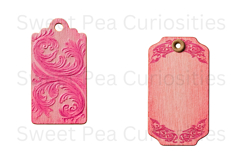 Tags, Pink, Ephemera, PNG, Junk Journal, Vintage, clipart Product Image 2