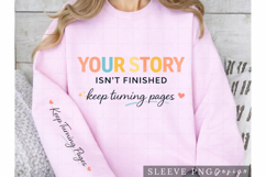 Your Story Isn’t Finished Keep Turning Pages Motivational Product Image 1