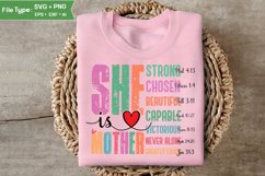She Is Mother SVG | Mother Day PNG | Happy Mother&#039;s Day SVG Product Image 2