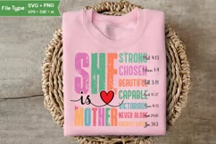 She Is Mother SVG | Mother Day PNG | Happy Mother's Day SVG Product Image 2