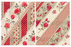 Valentines, Shabby Chic, Papers, Junk Journal Product Image 2