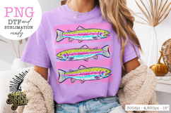 Trout PNG | Summer Lake Fish Shirt Design Product Image 6