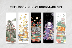 Bookish Cat Bookmark Set,Cute Cat Page Marker for Book Lover Product Image 2