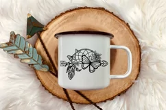 Butterfly SVG Arrow | Boho SVG Arrow | Floral Tribal SVG Product Image 2