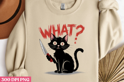 WHAT PNG, Funny Cats Sublimation Quotes PNG Product Image 3