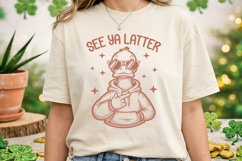 See Ya Later Funny Duck SVG - Cool Retro Animal T-Shirt Product Image 2