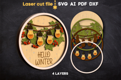 Christmas Sign SVG laser cut files for Glowforge Product Image 2