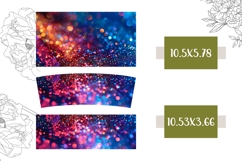 Dark Glitter Tumbler Template, Sparkle 40 Oz Tumbler Design Product Image 2