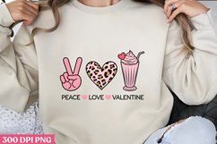 Peace, love, Valentine PNG, Retro Valentine Sublimation PNG Product Image 3