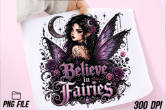 Believe in Fairies Gothic Fairy PNG Product Image 2