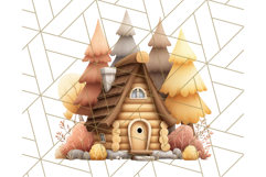Woodland Forest Scene PNG Clipart, Fall Nature Elements Product Image 2
