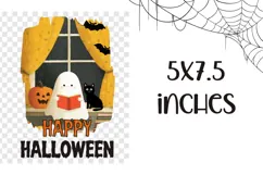 Kids Halloween Towel, Cartoon Halloween Ghost Design Product Image 2