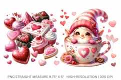 16oz Libbey Glass Can Tumbler Watercolor Gnome Valentine Product Image 2