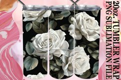 Elegant Flower Pattern Tumbler Wrap - BlooElegant Tumbler Wr Product Image 1