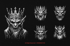 10 Bundle Dark Art Devil King Crown Demon Throne Monarch Product Image 3