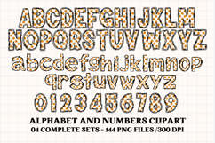 Fall Autumn Alphabet png clipart, fall autumn letters doodle Product Image 2