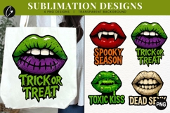 Monster Lips Halloween PNG Product Image 1