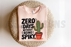 Humorous Potted Cactus Graphic Featuring Bold Typography Product Image 2