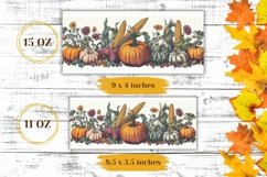 Vintage Pumpkins Mug Wrap, Harvest Pumpkin Mug Template Product Image 2