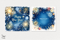 New Year digital paper, background clipart Product Image 2