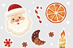 New Year Stickers PNG. Christmas cute. vector file Product Image 2