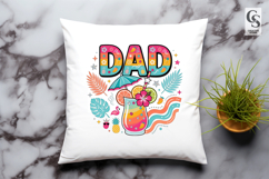 Tropical Dad Summer Vacation Sublimation PNG Product Image 2