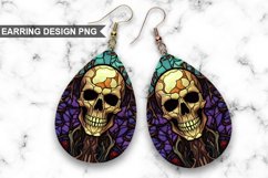 Stained Glass Halloween Skull Earrings Bundle Product Image 3
