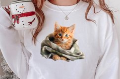 Pets Love Christmas Watercolor Clipart, Christmas PNG Product Image 2