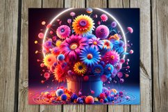 Flowers fantasy| 8 modern skinny tumbler Sublimation designs Product Image 2