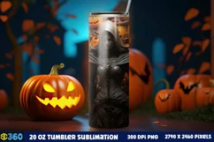 Halloween Tumbler Sublimation Wraps, Tumbler Halloween Product Image 2