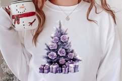 Lavender And Christmas Tree Sublimation Clipart Product Image 2